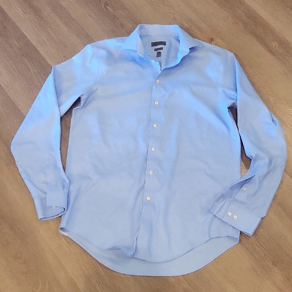 Calvin Klein Like New 36-37 Tall Mens Button Down Dress Shirt